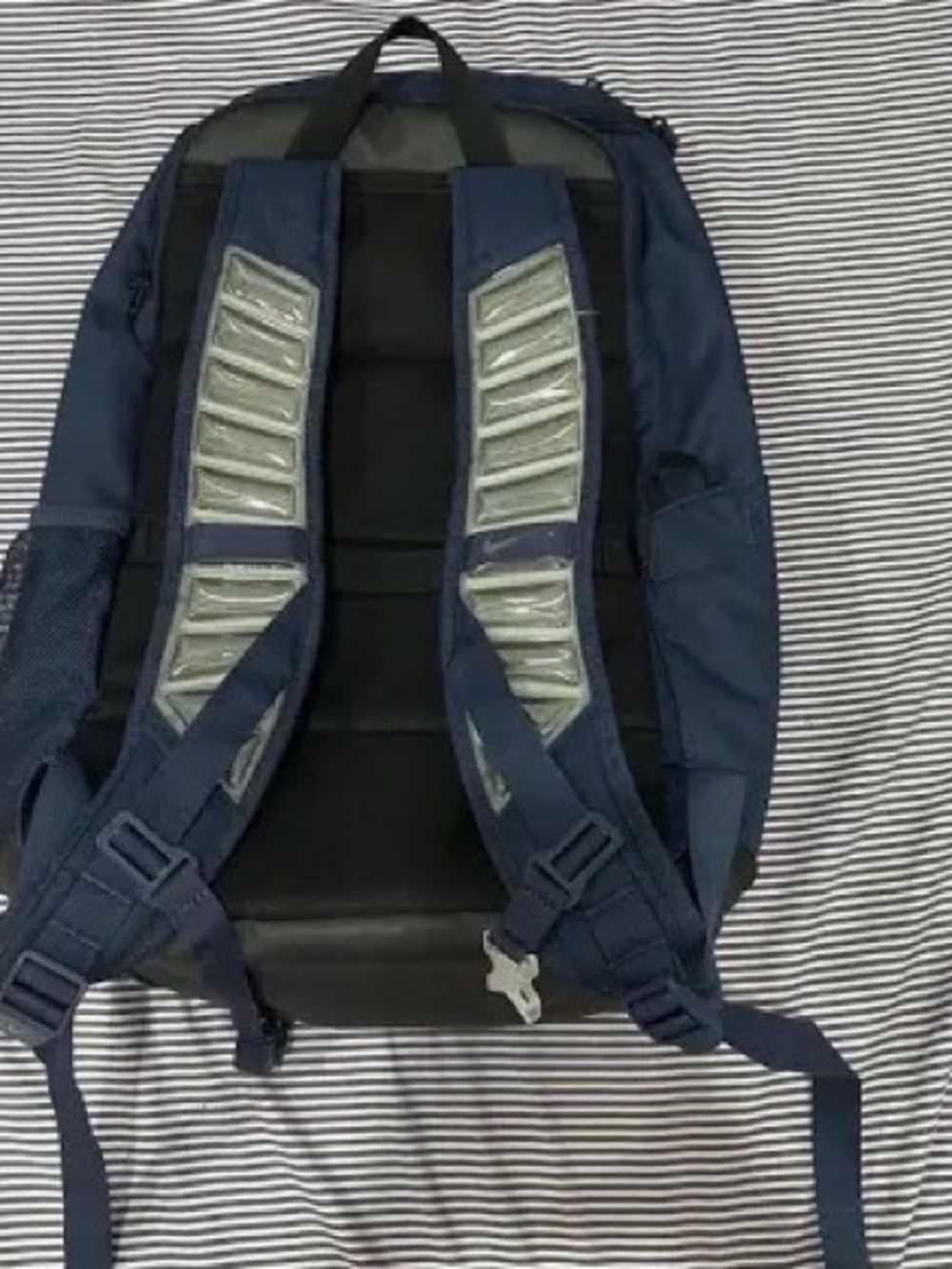 Nike Navy and Black Men's Backpack with Reflective Accents